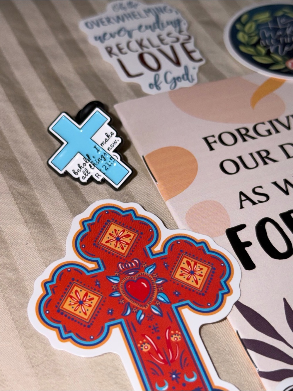 Christian Gift Goody Bags, EnamelPins, Stickers, Keychains Etc - Picture 9 of 15